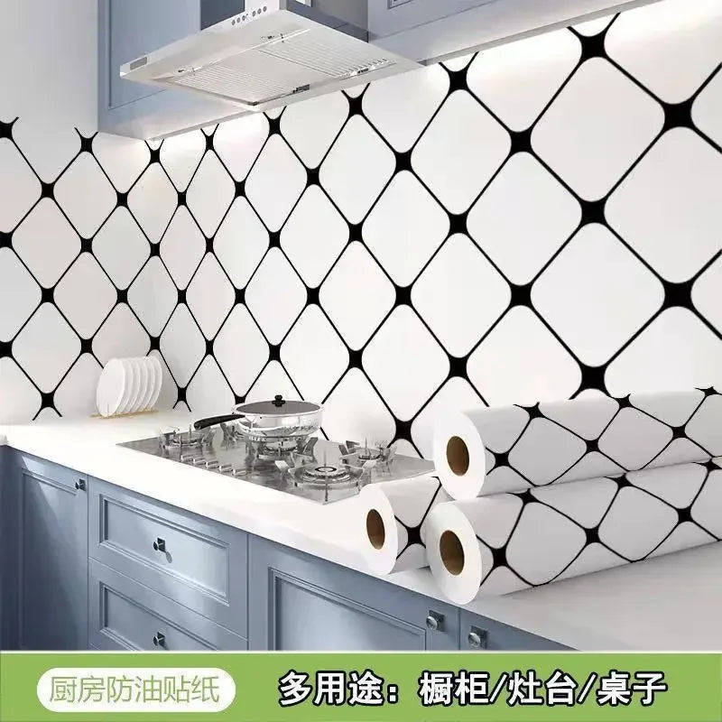 Papel tapiz adhesivo de pared de 80cm de ancho, lámina impermeable a prueba de aceite, pegatina decorativa de mármol, papel decorativo para renovación de baño y cocina