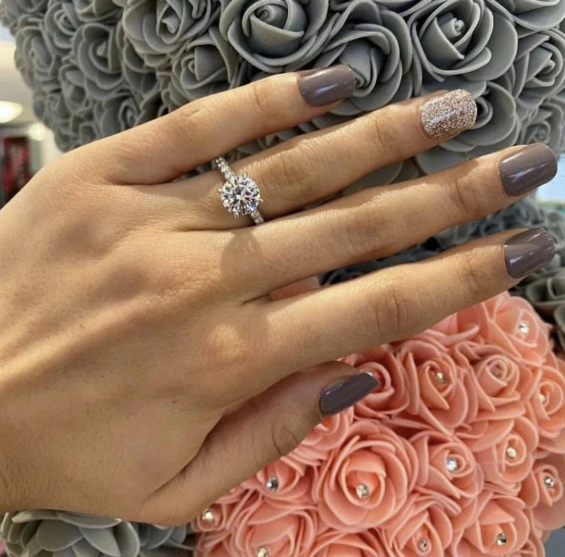 Anillos Plateados en Oferta para Mujer, Diseño Geométrico Punk con Circonita Cúbica, Joyería para Boda o Compromiso, Venta al Por Mayor, Tallas 5-11