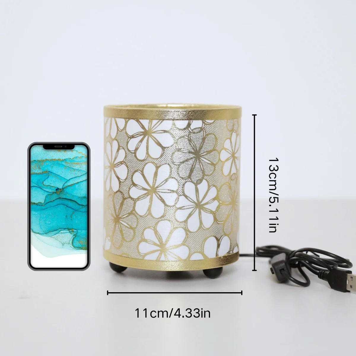Interruptor de botón USB, luz cálida y suave, mini luz nocturna decorativa de escritorio, iluminación nocturna para dormitorio