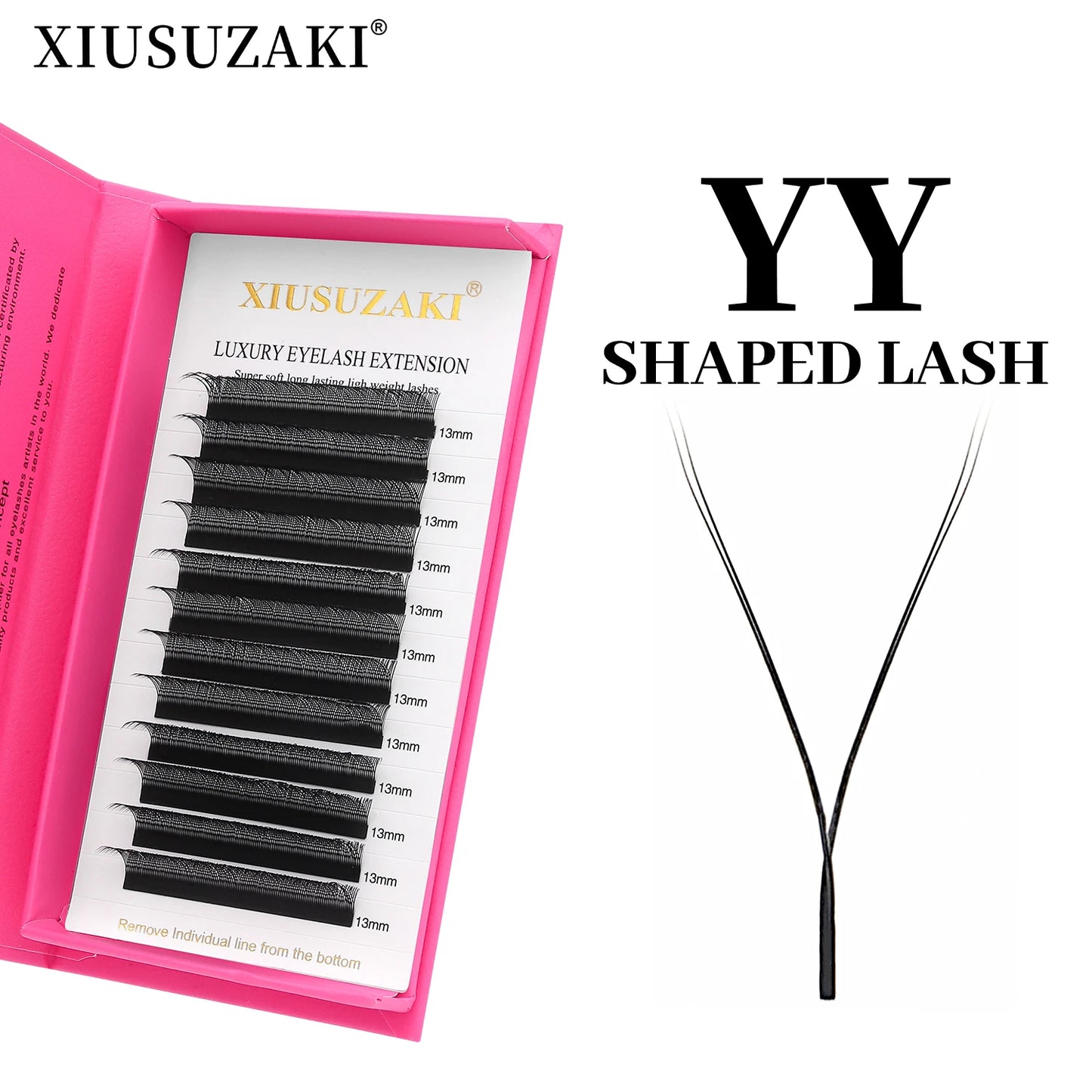 XIUSUZAKI pestañas en forma de W Bloom 2D 3D 4D 5D 6D 7D 8D floración automática ventiladores prefabricados extensiones de pestañas YY pestañas individuales
