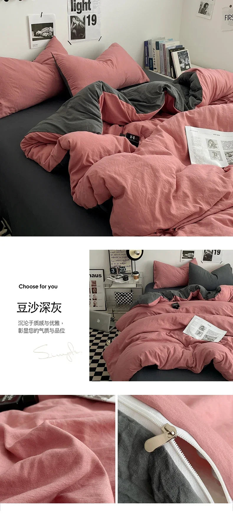 Juegos de edredón de cama, funda nórdica, sábanas con funda de almohada, juego de ropa de cama para cama Queen/King, edredones de cama