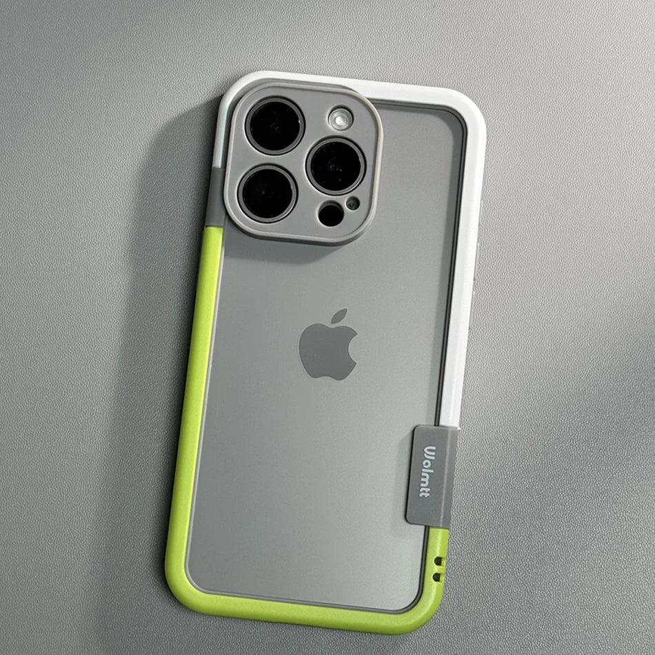 Funda de teléfono con marco de silicona suave a prueba de golpes para iPhone 17 Pro Max 13 14 15 16 Plus NoBack protección contra la disipación de calor cubierta de parachoques