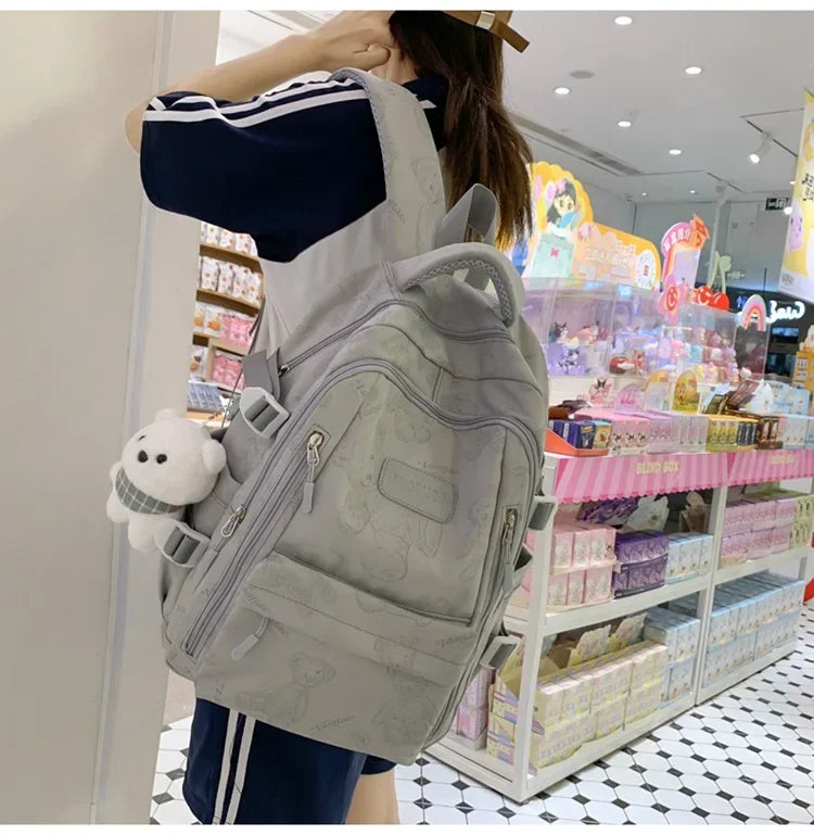 High-looking Backpack for Girls Lightweight and Large-capacity Schoolbag for Middle and High School Students Casual backpacks 배낭
