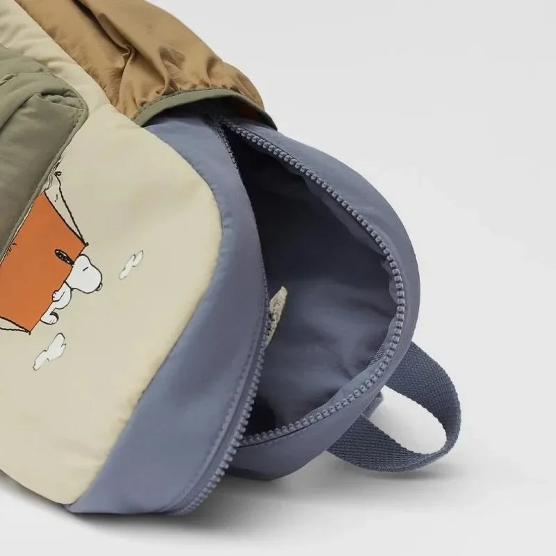 Nueva mochila de dibujos animados de Snoopy, mochila unisex con estampado, mochila escolar informal para estudiantes, mochila de moda de gran capacidad