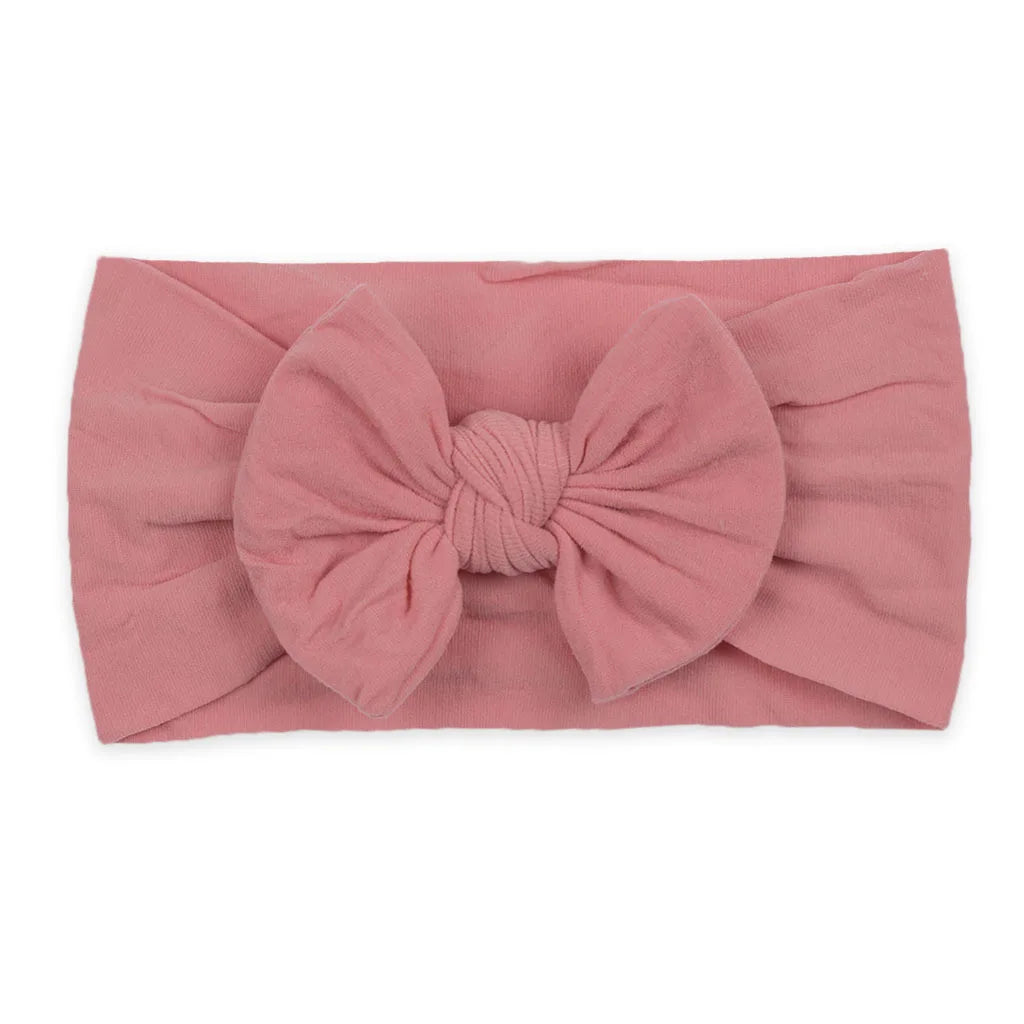 Diademas con lazo para niñas, banda elástica suave para el cabello, accesorios para el cabello de bebé recién nacido, regalos para fiestas, pañuelos para la cabeza para niñas