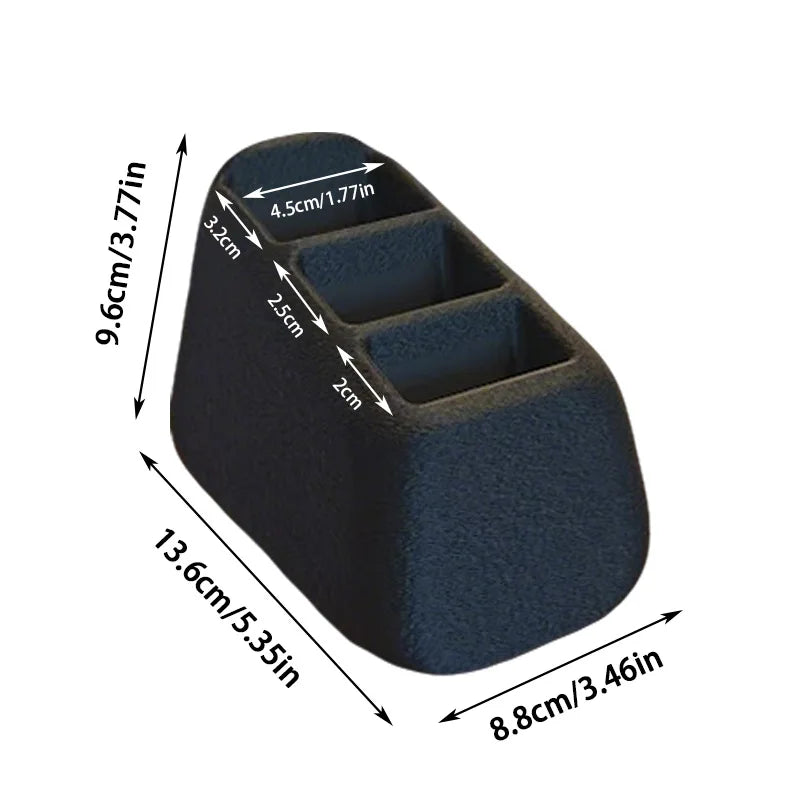 1 unidad de estante de almacenamiento para controles remotos, caja de almacenamiento para controles remotos, caja organizadora para escritorio y mesita de noche, cesta de almacenamiento multifuncional