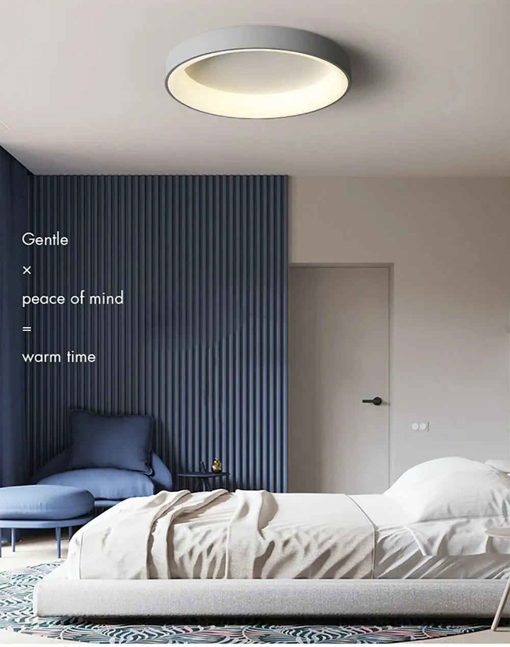 Lámpara de Techo LED de 30/40/50 cm, Lámpara de Iluminación para Dormitorio, Control Remoto, Lámpara Redonda para Sala de Estar, Comedor, Decoración del Hogar, Lámparas de Lujo
