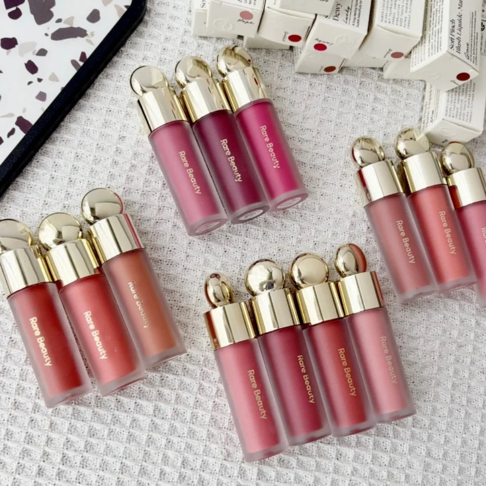 Rubor Líquido Soft Pinch de Rare Beauty, Sedoso, Ligero, Transpirable, de Larga Duración, Maquillaje Voluminizador, Hope Love Virtue Happy Wonder Worth
