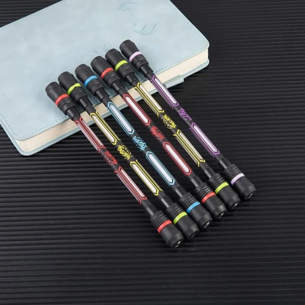 Bolígrafo giratorio para aliviar el estrés para niños y adultos, bolígrafo giratorio antiestrés, Spinner de mano antideslizante, juguete antiestrés, 1 ud.