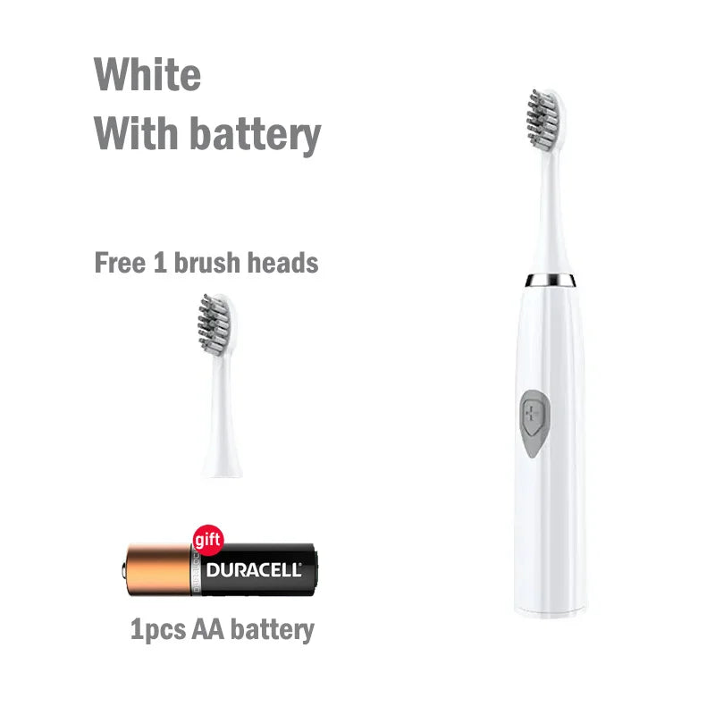 Cepillo de dientes eléctrico para adultos, cerdas suaves DuPont, batería portátil, IPX7, resistente al agua, inteligente, eficaz, cuidado bucal