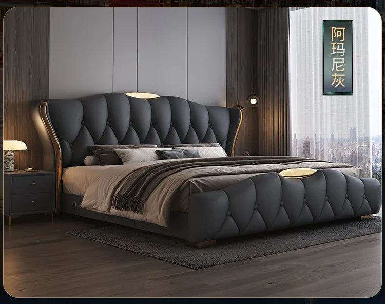 Muebles de dormitorio completos de 180x200cm, juego king, cabeceros dobles, dormitorios matrimoniales, cama queen de tamaño completo, marco de lit