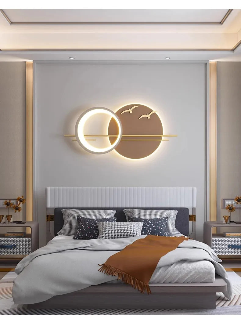 Lámpara LED de pared moderna, ambiente para candelabro de sala de estar, comedor, dormitorio, Hotel, salón, escaleras, pasillo, accesorio de iluminación para decoración del hogar