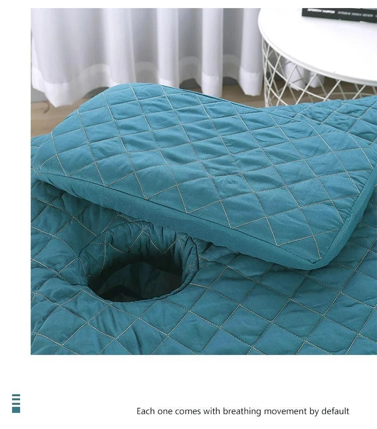 Estilo nórdico 4 Uds. Funda de cama para salón de belleza, falda de cama para Spa de masaje, funda de almohada, funda para taburete, funda de Dulvet, juegos de cama Sabanas