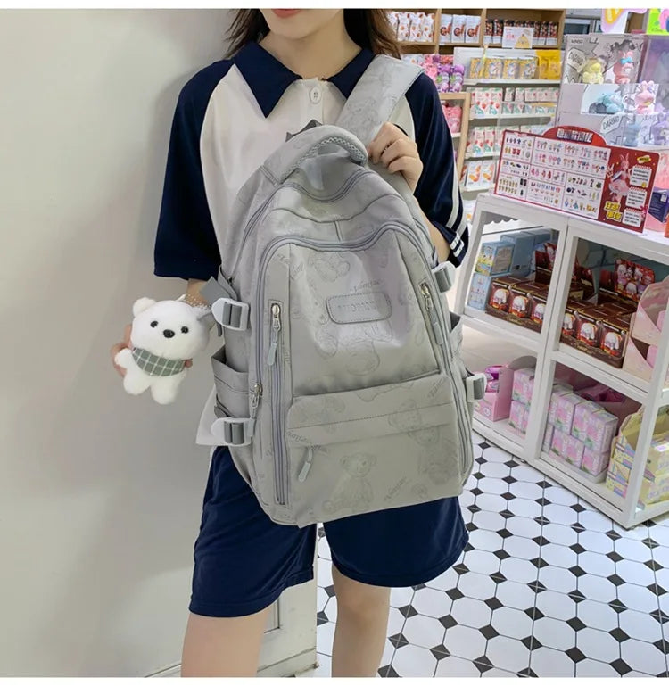 High-looking Backpack for Girls Lightweight and Large-capacity Schoolbag for Middle and High School Students Casual backpacks 배낭