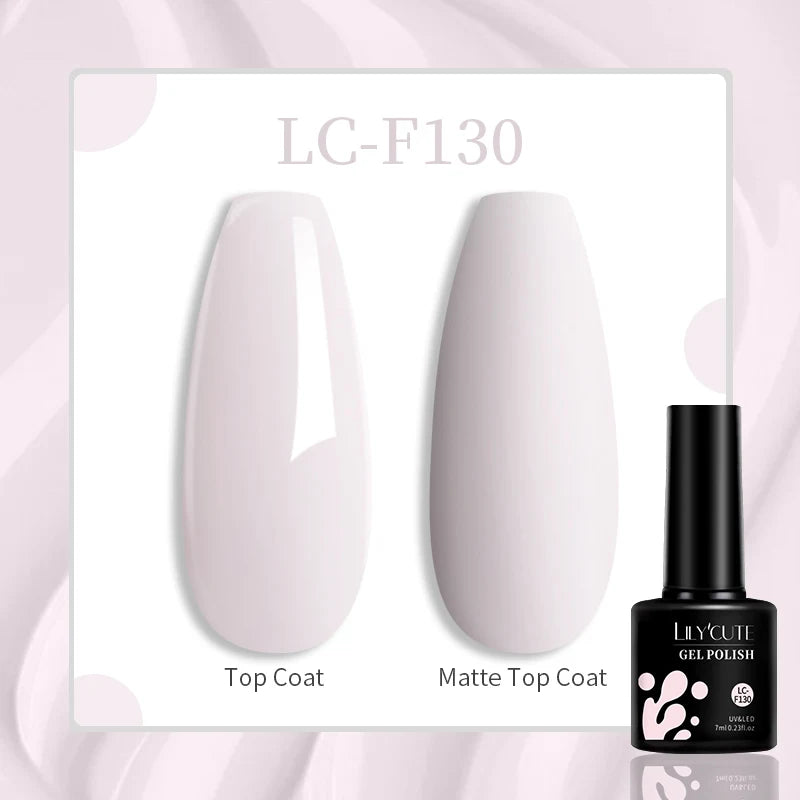 LILYCUTE-esmalte en Gel para uñas, barniz semipermanente para manicura, con LED UV, 129 colores, 7ML