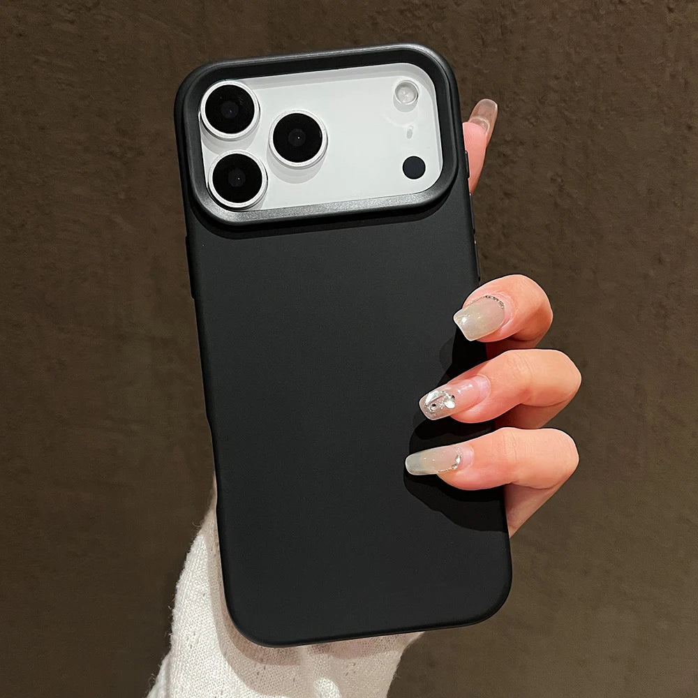Funda protectora de silicona de Color caramelo para iPhone 17 Pro Max 17 Air 17 Pro, funda trasera de TPU suave mate a prueba de golpes