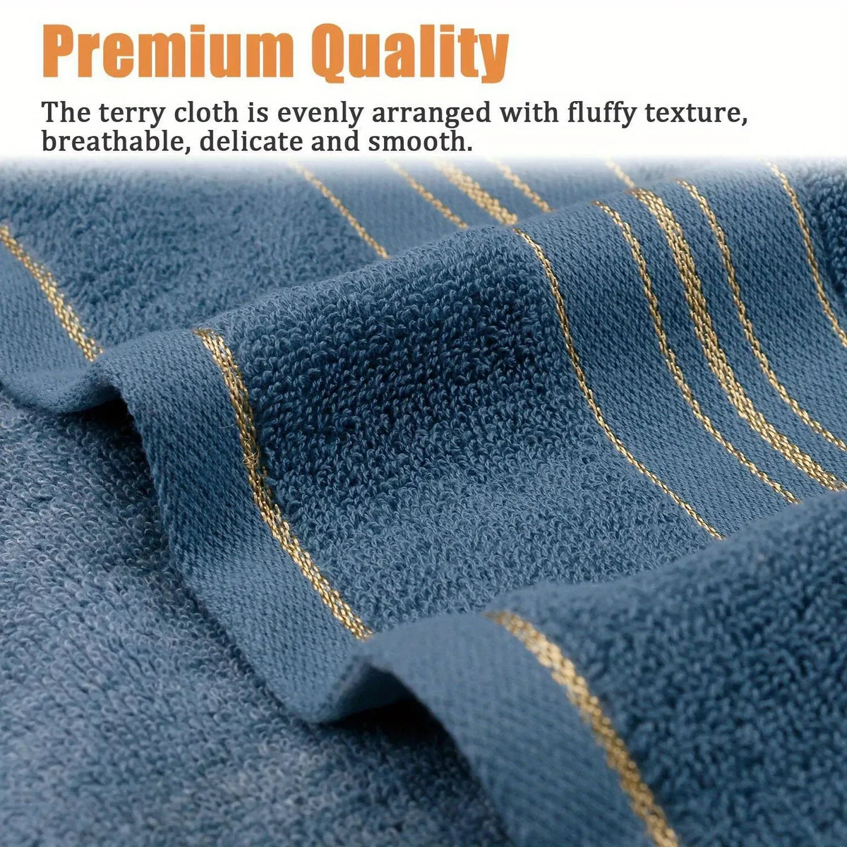 Toalla de Baño de Algodón Puro, Suave y Absorbente, Multiusos, de Alta Calidad y Secado Rápido