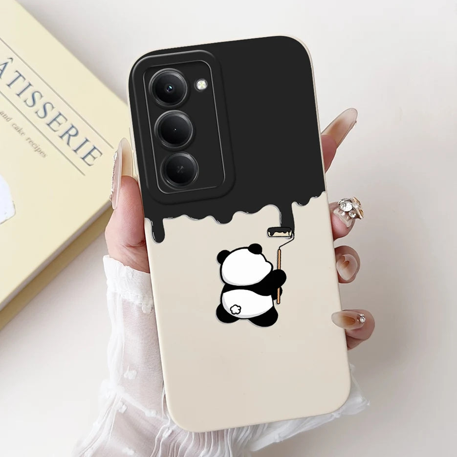 Para Xiaomi Redmi 15 4G 5G funda bonita Panda conejo funda de dibujos animados a prueba de golpes funda de teléfono para Xiaomi Redmi 15 5G Redmi15 4G bolsas suaves
