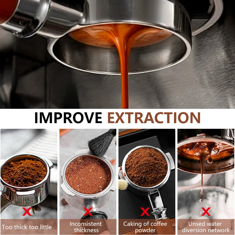 Portafiltro sin fondo para café, 51mm, para Homix H11 Oster Cecotec Hibrew, cesta de filtro de repuesto de 1 y 2 tazas, accesorio para máquina de café expreso