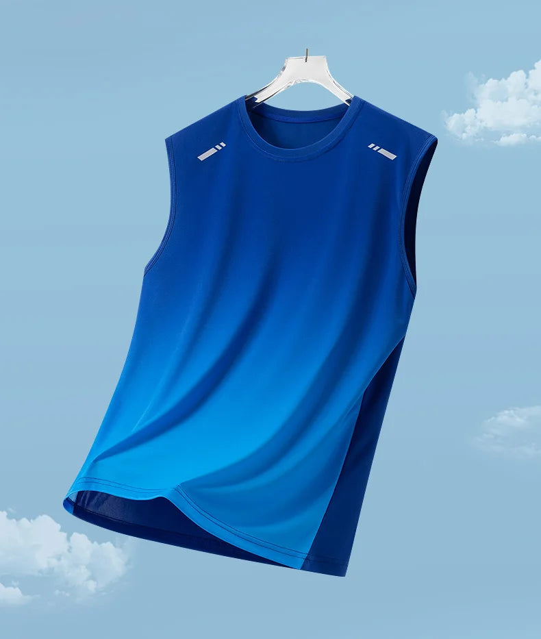 Chaleco de Verano de Secado Rápido para Maratón, Chaleco Deportivo Ligero y Transpirable para Hombre, Chaleco de Malla Absorbente de Humedad para Correr