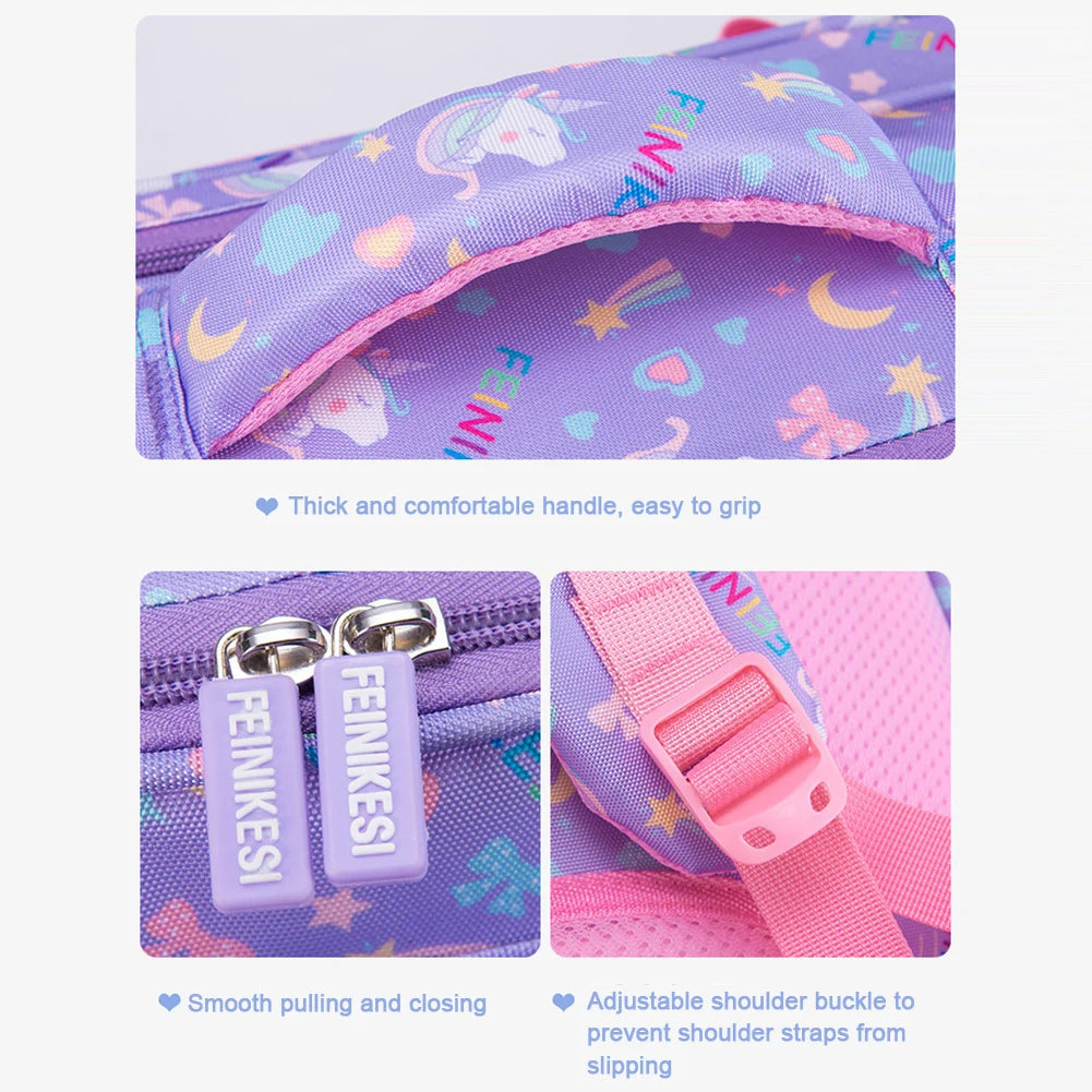 Mochila bonita para estudiantes de primaria, bolso versátil portátil elegante, bolsa transpirable para libros preescolares, regalo para la vuelta a la escuela para niñas