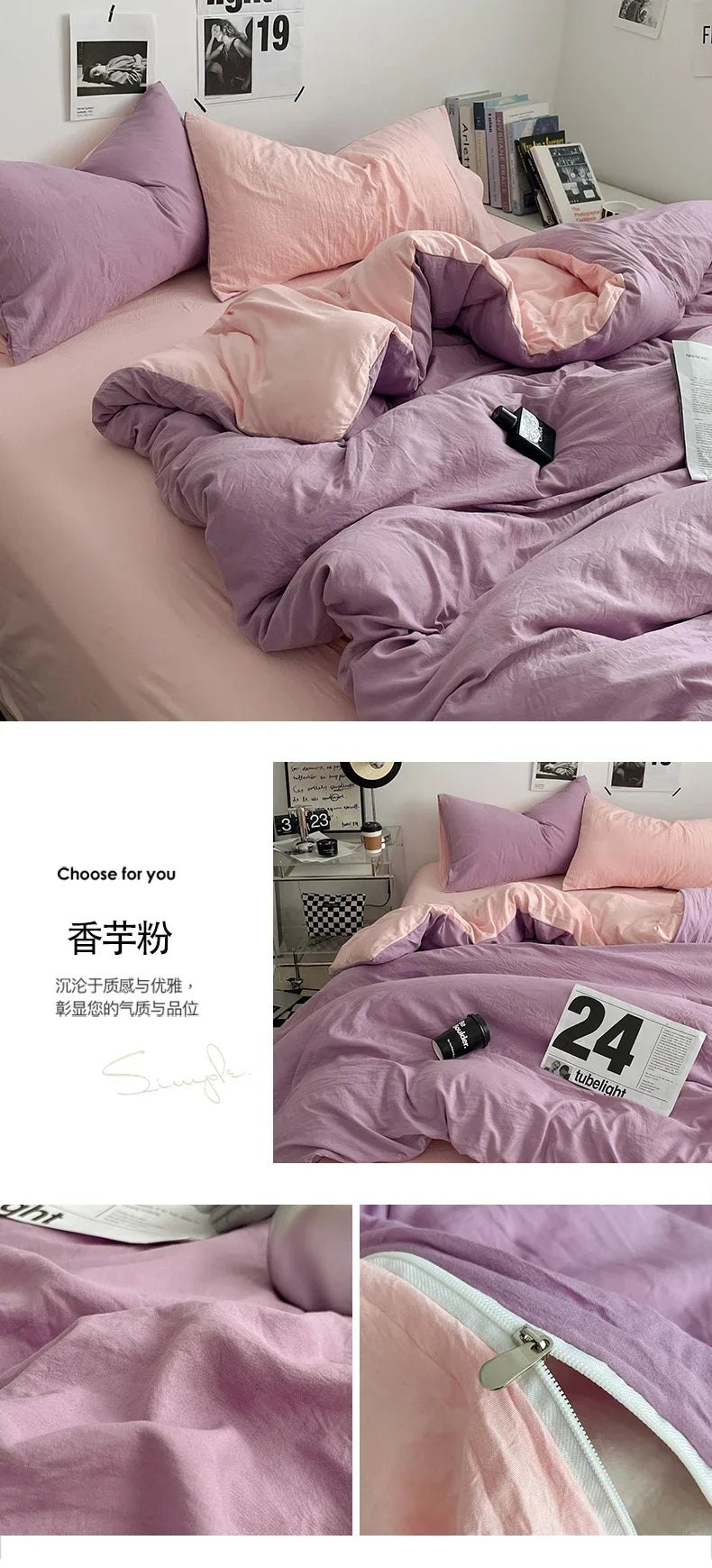 Juegos de edredón de cama, funda nórdica, sábanas con funda de almohada, juego de ropa de cama para cama Queen/King, edredones de cama