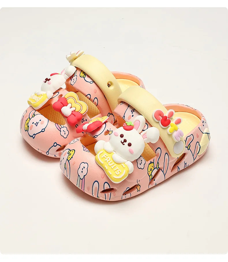 Sandalias de Jardín para Niños Verano 2026, Chanclas de Playa para Niños y Niñas, Ligeras, Transpirables, con Dibujos Animados, Lindas, para Bebés