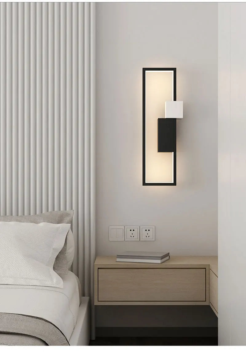 Lámparas de pared LED modernas para sala de estar, estudio, dormitorio, mesita de noche, pasillo, escaleras, decoración del hogar, accesorios de iluminación interior