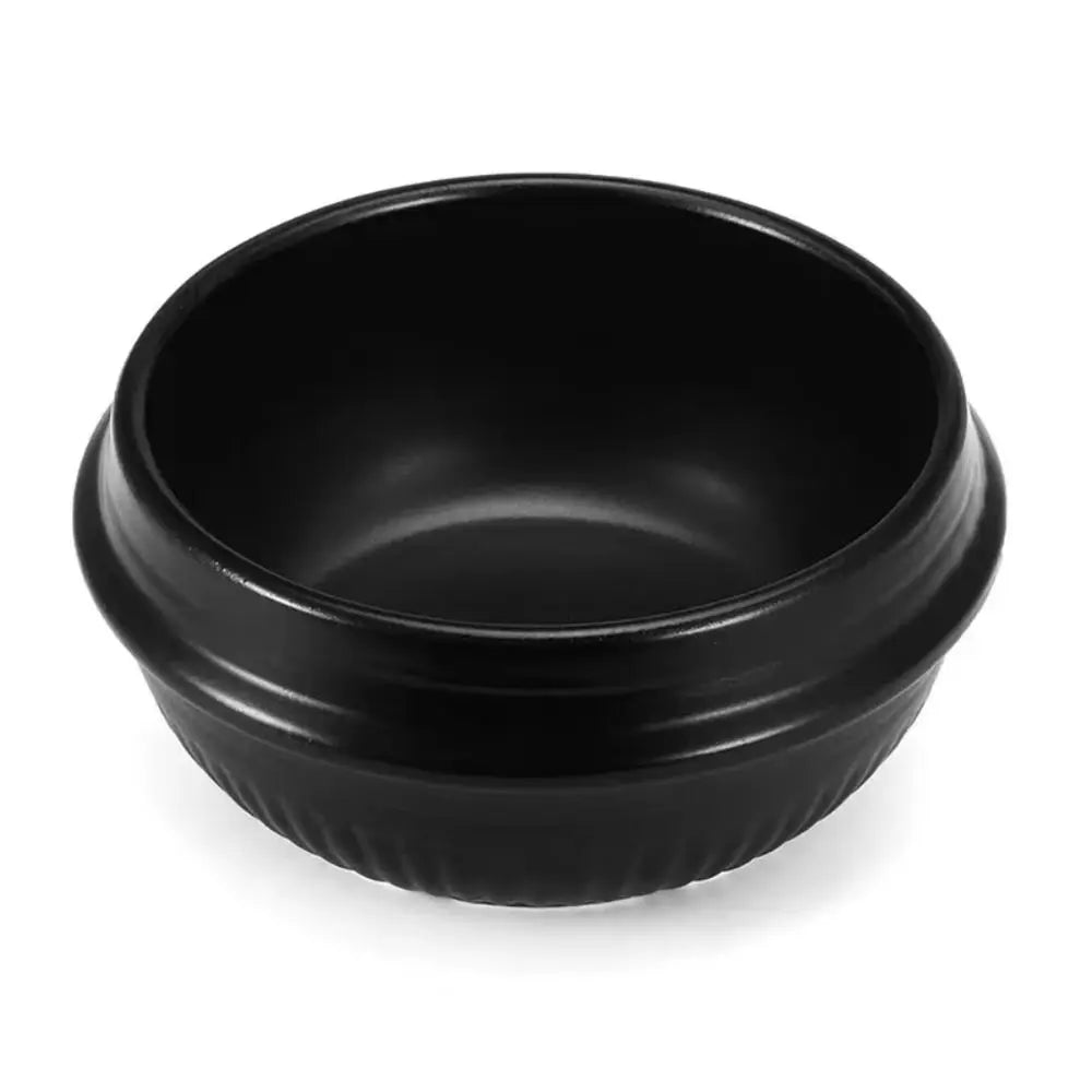 Cazuela de 16cm de tamaño, olla de arcilla resistente al calor con bandeja, olla de piedra coreana, olla de sopa de cerámica antiadherente antiescaldaduras para el hogar