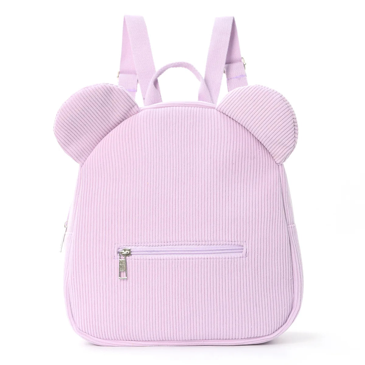 Mochila de felpa para niños, mochilas con orejas de oso a la moda, mochila de dibujos animados para niños, mochila de pana para niñas, regalo para niños