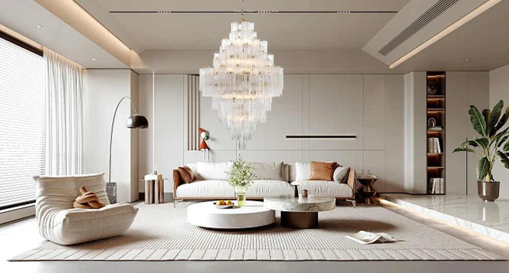 Lámparas de lujo, candelabro de cristal antracita, brillo dorado, regulable, lámpara de techo, iluminación para sala de estar, iluminación interior para el hogar