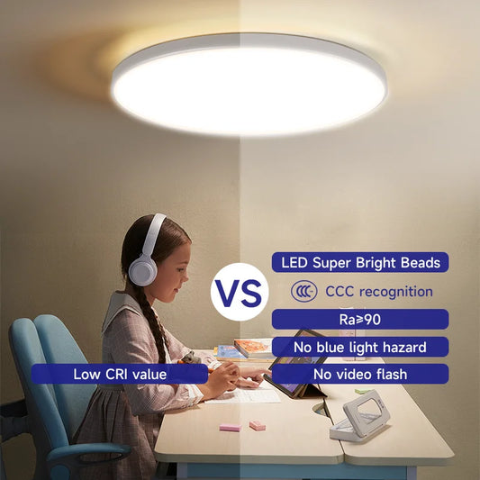 Lámpara de techo Led para sala de estar, luz moderna de CA 110V-220V, 18W, 30W, 40W, accesorios de iluminación para dormitorio y cocina