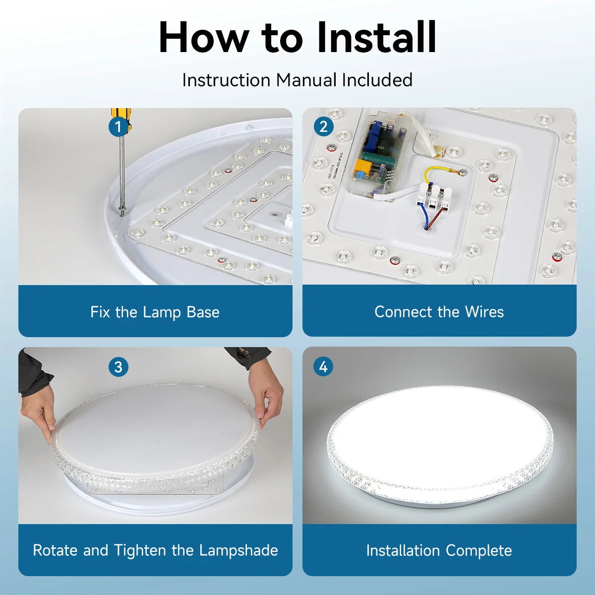 Lámpara de techo con control remoto, lámpara led para dormitorio, lámparas de techo grandes, luces Led con control remoto, luces led regulables