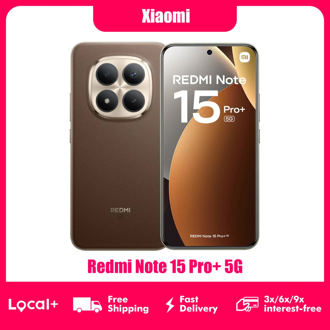 Xiaomi Redmi Note 15 Pro Plus 5G 8GB 256GB 12GB 512GB NFC Carga Rápida de 100W Cámara de 200MP Batería de 6500mAh