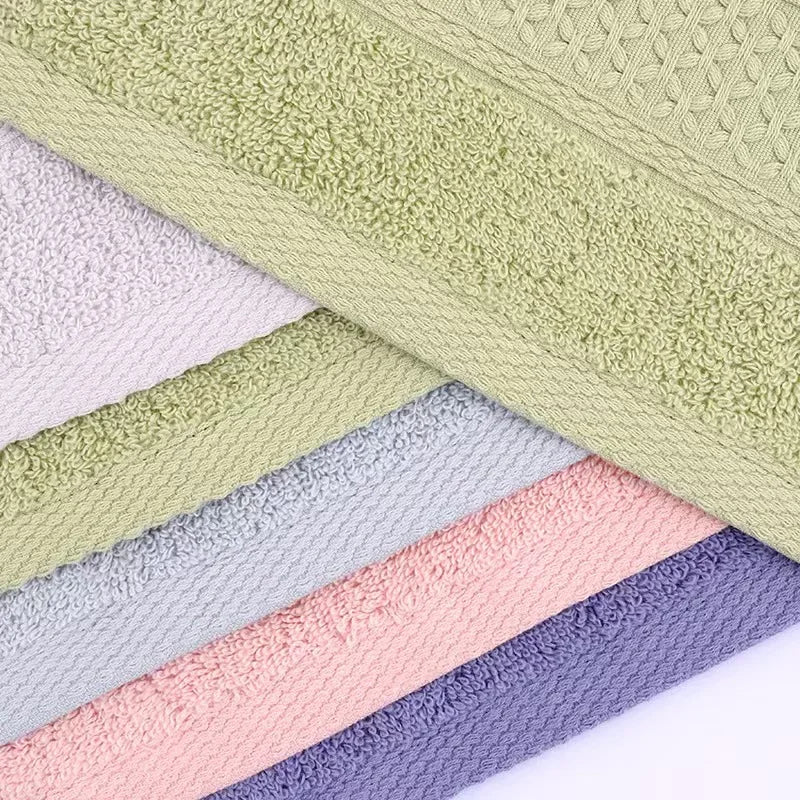 Toalla de baño, toalla de algodón, toallas absorbentes suaves de Color sólido, uso multiusos para baño de Hotel