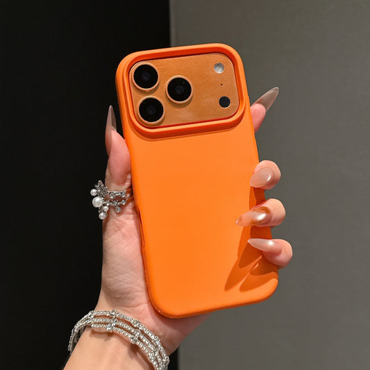 Funda Original de silicona líquida de Color naranja para iPhone 17 Pro Max 17 16 15 14 13 12 11 ProMax mini Plus cubierta de parachoques antideslizante