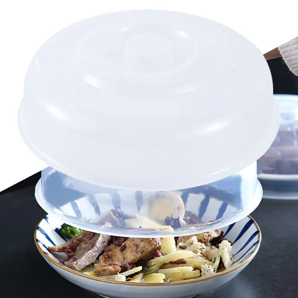 Cubierta de salpicaduras de microondas de mantenimiento fresco, 1 piezas, cubierta Universal de plástico ventilado, reutilizable para cocina, cuencos, platos para pasteles