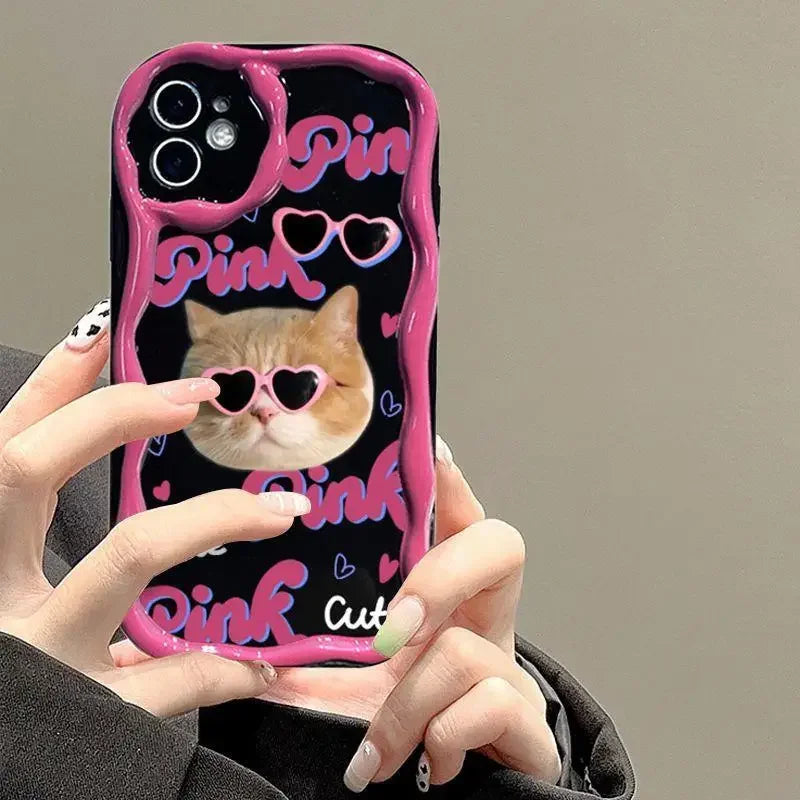 Funda de teléfono para OPPO Realme C53 C55 C11 2021 C33 C31 C35 C21Y C25Y C20 C21 C12 C15 C25 C30 C30S C25S 5 5i 5s 6i cubierta ondulada de flores