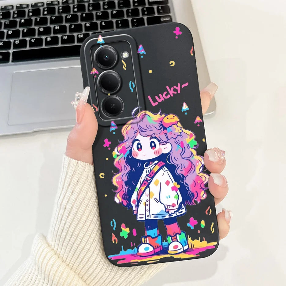 Para Xiaomi Redmi 15 4G 5G funda bonita Panda conejo funda de dibujos animados a prueba de golpes funda de teléfono para Xiaomi Redmi 15 5G Redmi15 4G bolsas suaves
