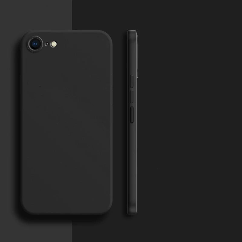 Para iPhone 8 funda para iPhone SE 2022 2020 7 8 Plus funda de lujo a prueba de golpes suave TPU silicona líquida funda trasera de teléfono