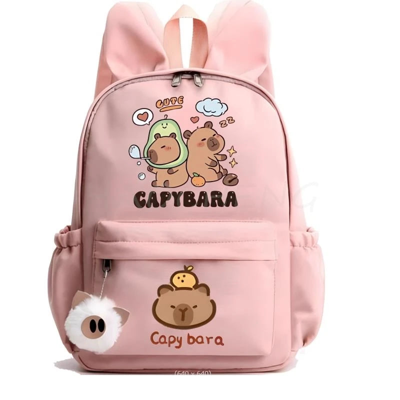 Mochila Capybara, Mochila bonita para niña, niño, estudiante, adolescente, Mochila para niños, mochilas escolares informales para mujeres, juguete de regalo de cumpleaños para niños