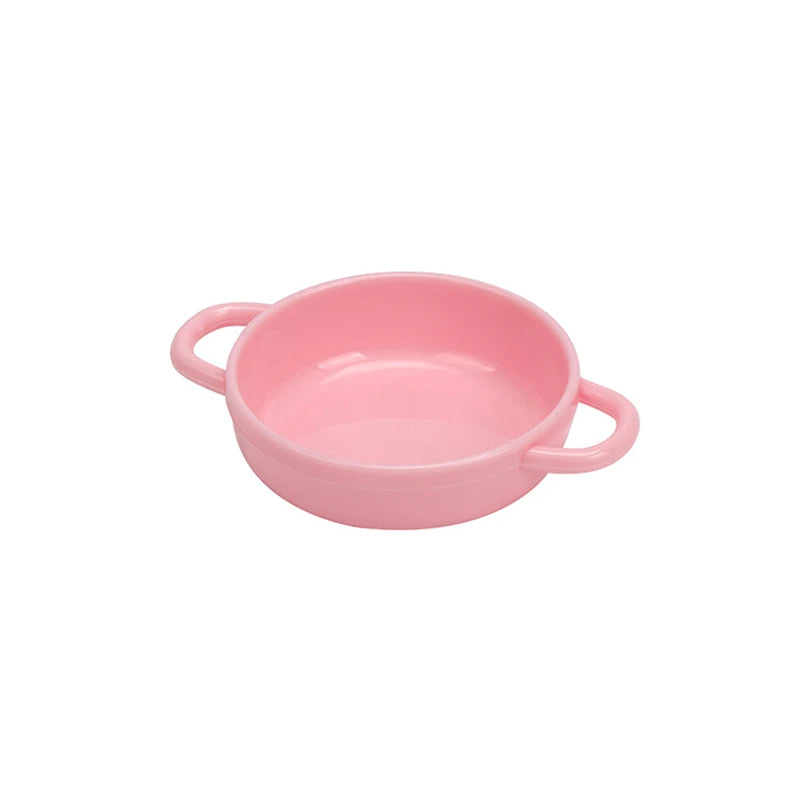 Mini olla para casa de muñecas, modelo de casa de muñecas en miniatura, utensilios de cocina decorados, accesorios para casa de muñecas, 1 ud.