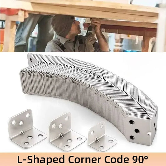 20 Piezas de Conectores Pequeños en Forma de L de 90 Grados para Muebles Laminados, Soportes de Ángulo Recto para Gabinetes