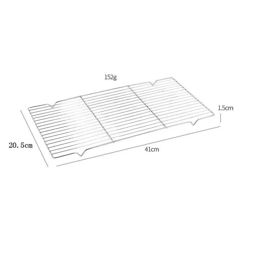 Rejilla de enfriamiento de acero inoxidable, soporte antiadherente para pastelería, bandeja para horno, macarrones, pan, galleta, utensilios de cocina para hornear pasteles