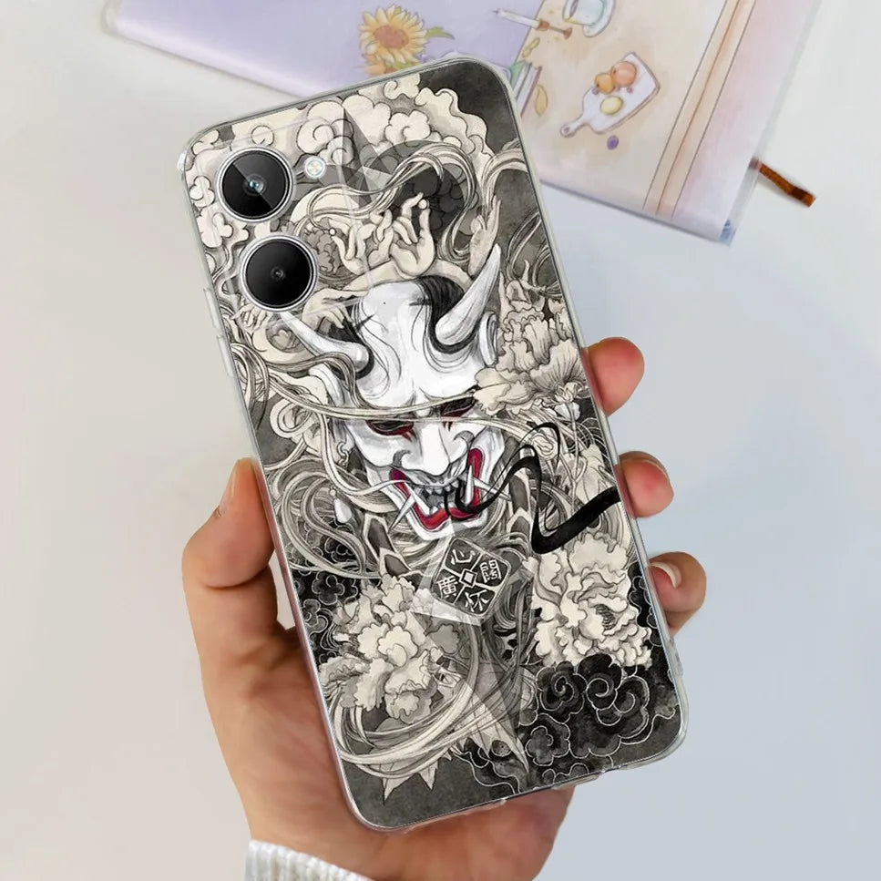 Para Realme 10 4G RMX3630 funda de teléfono suave de silicona TPU a prueba de golpes para Realme 10 funda protectora trasera con diseño de dibujos animados bonitos