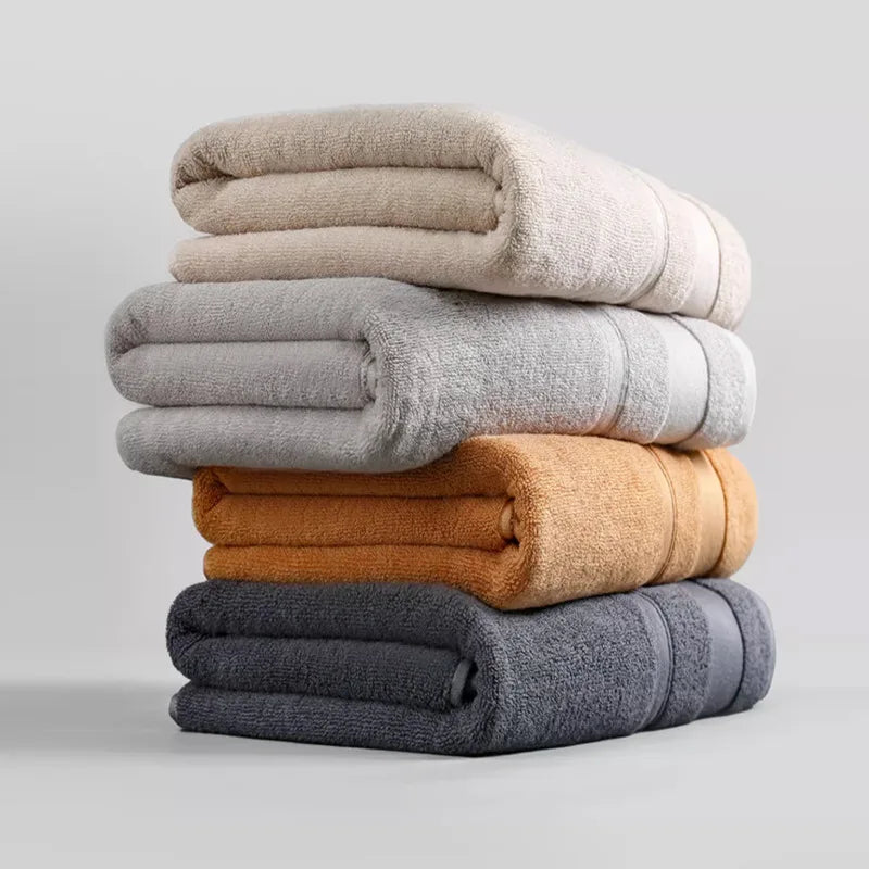 Toalla de baño, toallas de algodón absorbentes suaves, gruesas, de secado rápido, lavables a máquina, toalla para el hogar, artículos esenciales para el baño, 35x73cm