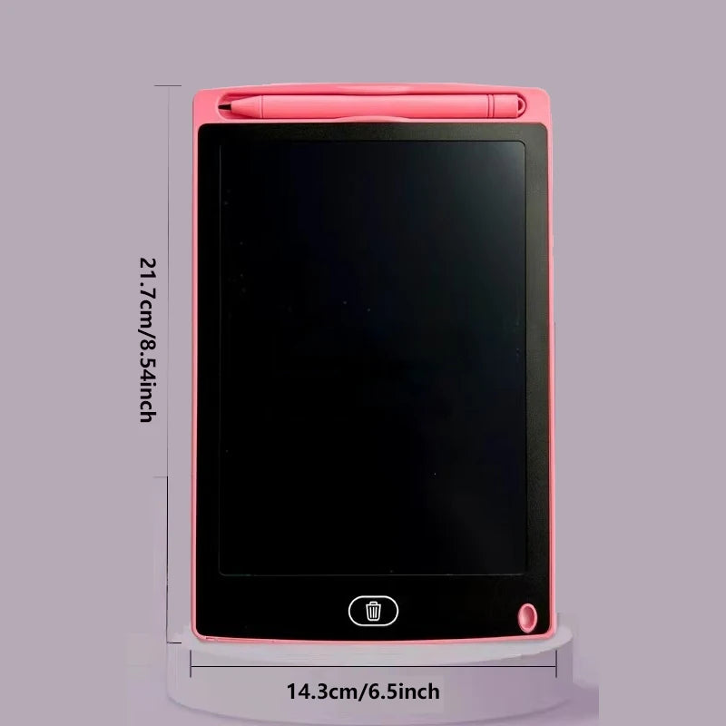 Tableta de escritura LCD de varios tamaños para niños, tablero de dibujo reutilizable de 6,5/8,5/10/12 pulgadas, protección ocular, bloqueo y borrado, regalo educativo