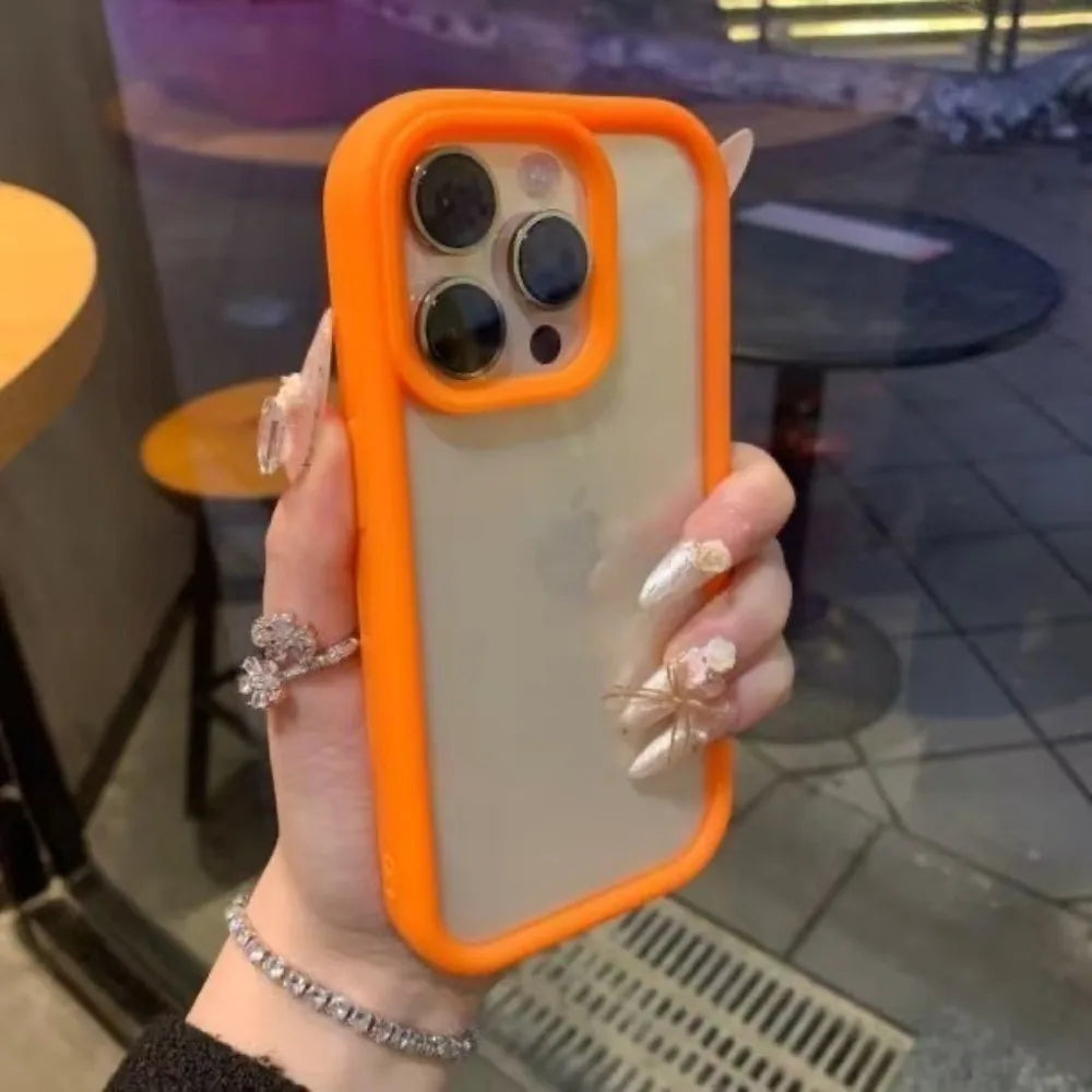 Funda de teléfono transparente de lujo para iPhone 17 Air 11 12 13 14 15 16 17 Pro Max Plus, funda de parachoques transparente a prueba de golpes