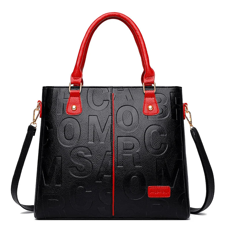 Bolsos cruzados informales de cuero PU para mujer, bolso de mano de diseñador de lujo, bolso de hombro de viaje de gran capacidad