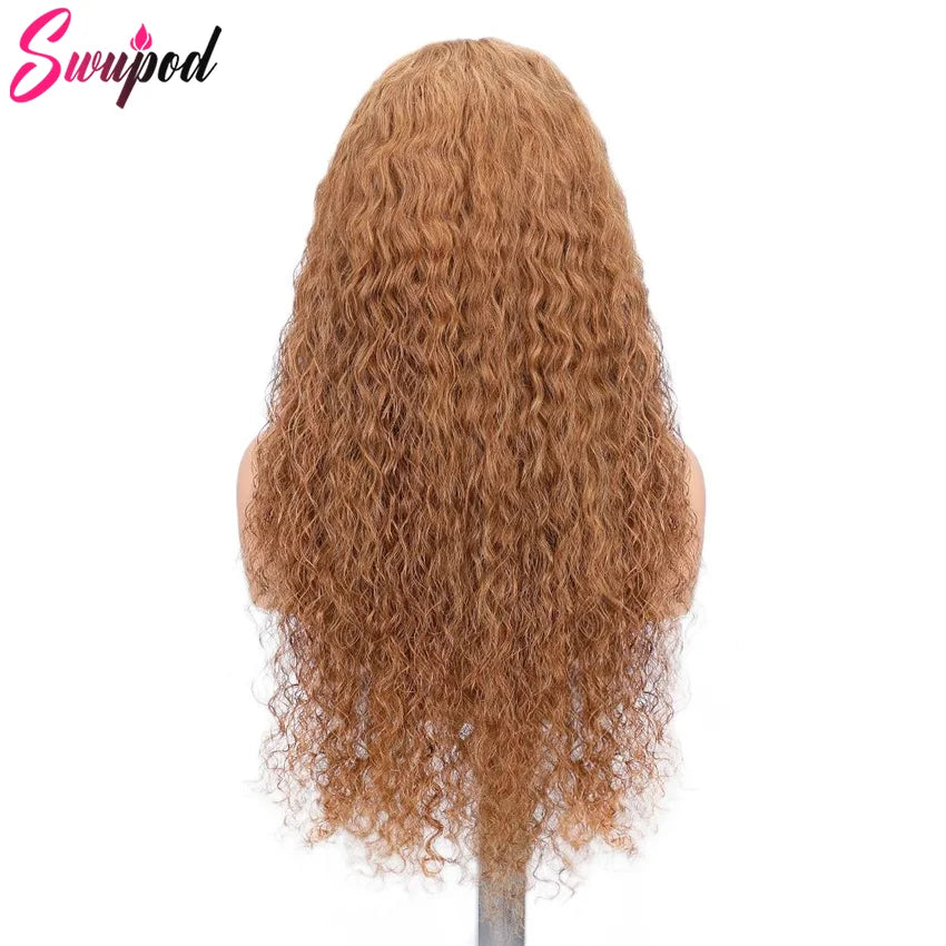 250 Density 30/40 inch 13x4 HD Lace Frontal Wigs for Women Straight 13x6 HD Lace Front Hair 27# Honey Blonde Colored Glueless